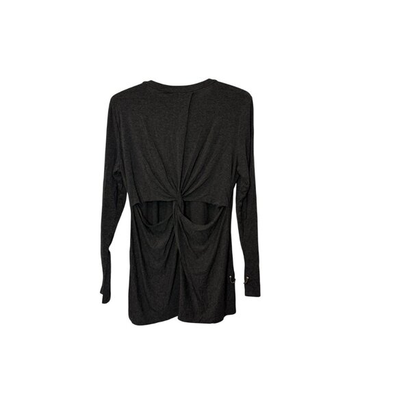 1. State grey tunic top with crisscross back detail size L - Picture 3 of 4